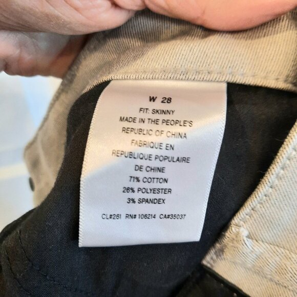 Else Ankle Skinny Stretch Jeans in Silver/Gray, Size 28 - Picture 5 of 6